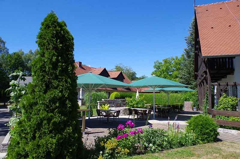 Terrasse am Landgasthof Ochseneck